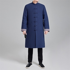 2025冬季唐装风棉衣加厚中长款男中式保暖立领棉服8690-P180，男装棉衣，星座1105-3