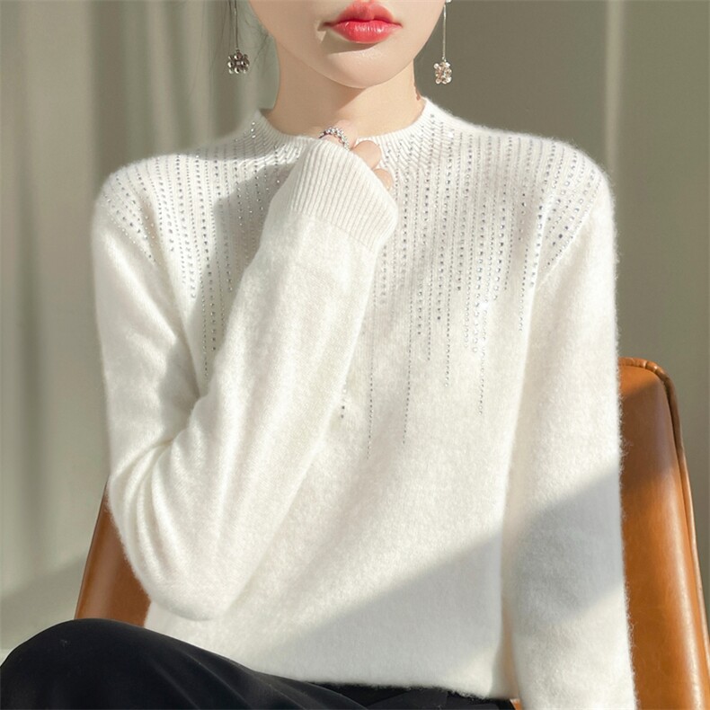 2024春新款圆领吊带背心女内搭配西装打底衫羊毛衫针织衫无袖上衣,针织衫/毛衣,大美人包芯纱店