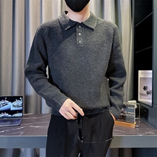 B216MY5156P652025秋冬新款男士POLO衫领毛衣针织衫，男装针织衫/毛衣，电商B216（原B302）