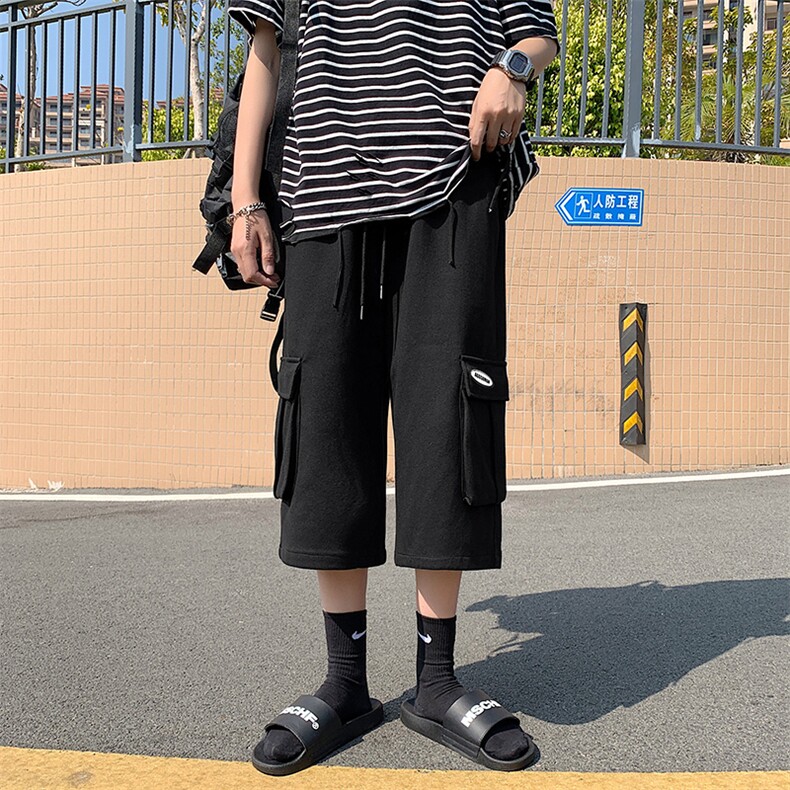 2021夏季主推港风休闲短裤男五分短裤海边外景图DS-C407-DK03-P35，男装休闲裤，电商C323-1
