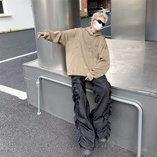美式高街卫衣男连帽韩版潮拉链2024冬季新款ins宽松外套WY20-P53，男装卫衣，星座1109-3
