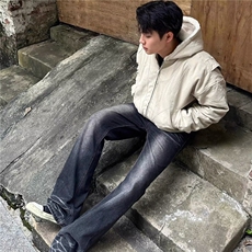 衣服2025新款套装秋季复古夹克男装潮流日系工装外套搭配直筒长袖，男装夹克，星座506A