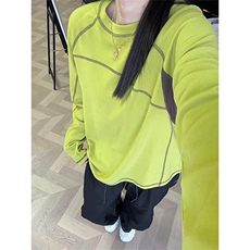 高品户外双面磨毛德绒保暖T恤男女撞色明线长袖T恤打底A1192-P42，男装T恤，星座1505