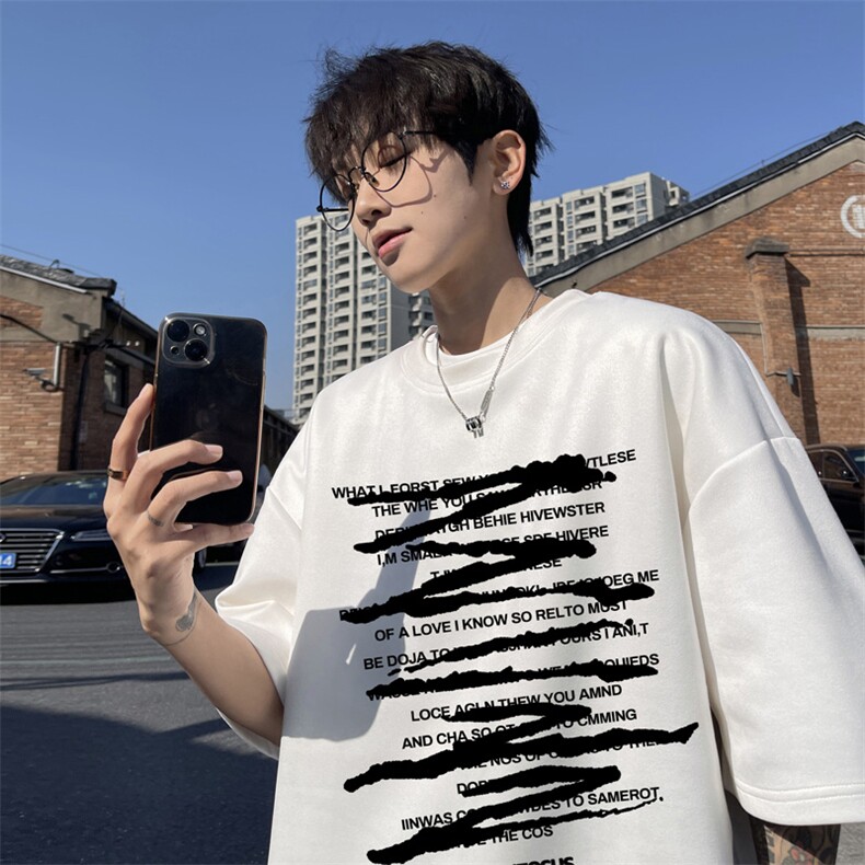 量大优供视频重磅麂皮绒短袖t恤男JT523-特p19,男装T恤,电商B371