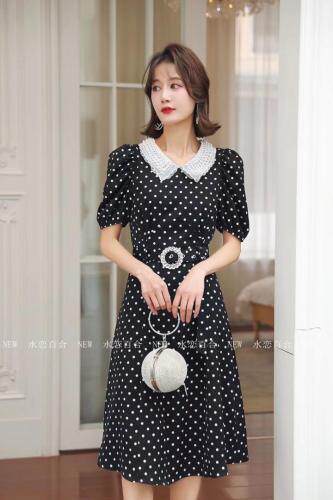 新款夏装连衣裙，女装连衣裙，水恋百合