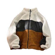 86901-P88羊羔毛棉服男士秋冬季加绒加厚棉袄冬装男生棉衣外套，男装棉衣，电商D310B