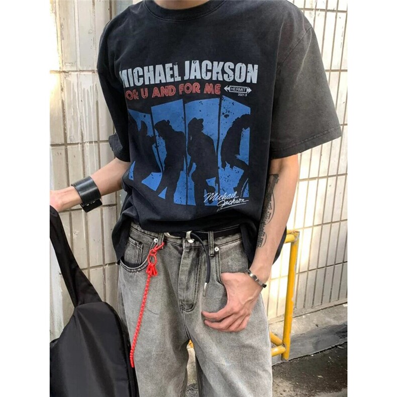 港风休闲韩版水洗短袖T恤D328-QBS01-P38,男装T恤,电商D328