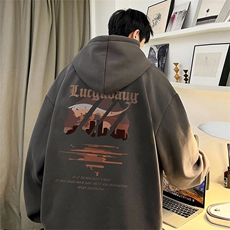 抖音得物供货可提供视频秋冬重磅美式宽松连帽卫衣DL2012，男装卫衣，电商A486