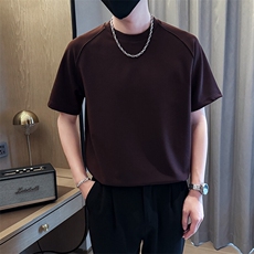 夏打底衫纯色百搭纯色圆领T恤短袖社会小伙A236-82539-特P36，男装T恤，电商A236