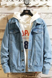 2025春季新款 牛仔外套男夹克牛仔衣 M-5XL 三色 801-P50，男装工装外套，电商B223（原星座515-1）