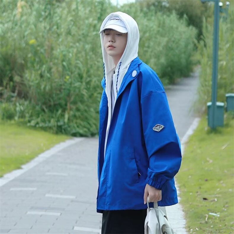 cityboy风假两件外套男士ins潮牌宽松休闲秋季夹克男装S655P60,男装夹克,星座1116-2