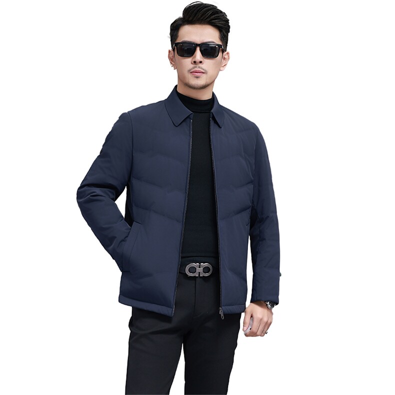 主推款秋冬季男士鸭绒羽绒服保暖商务品质外套短款休闲简约秋装,男装羽绒服,钱塘6003（原4033）