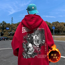 500克重磅秋冬美式加绒加厚卫衣外套DL1529常规特P35绒特P40，男装卫衣，电商A486