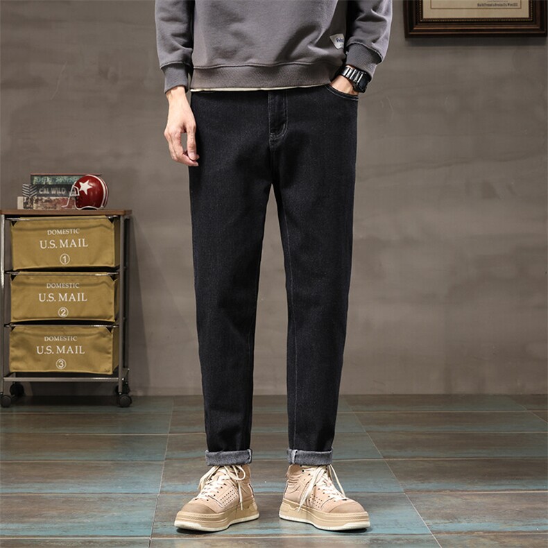 男士牛仔裤春秋季2026新款潮牌直筒锥形休闲长裤子春款Z6621-P45，男装牛仔裤，星座509