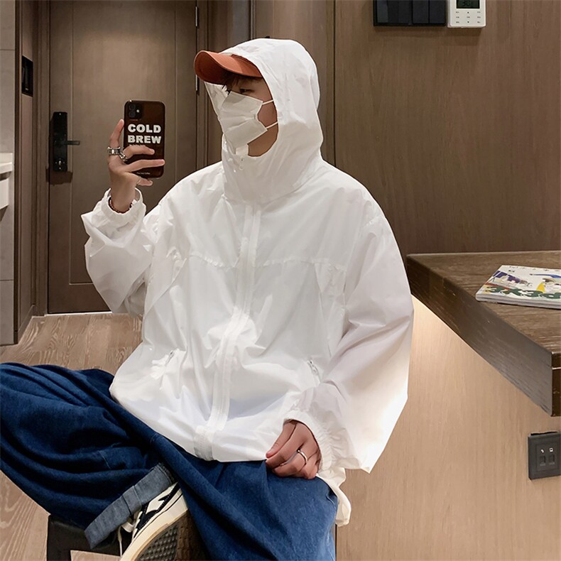 F8038/P60防晒指数UPF50+合格防紫外线防晒服男皮肤衣薄外套，男装防晒衣，电商A141