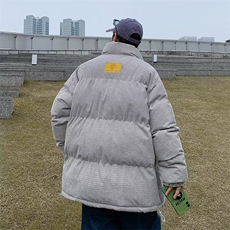 灯芯绒羽绒棉服女韩版学院风短款宽松ins棉袄面包服立领保暖外套，男装棉衣，星座715-4