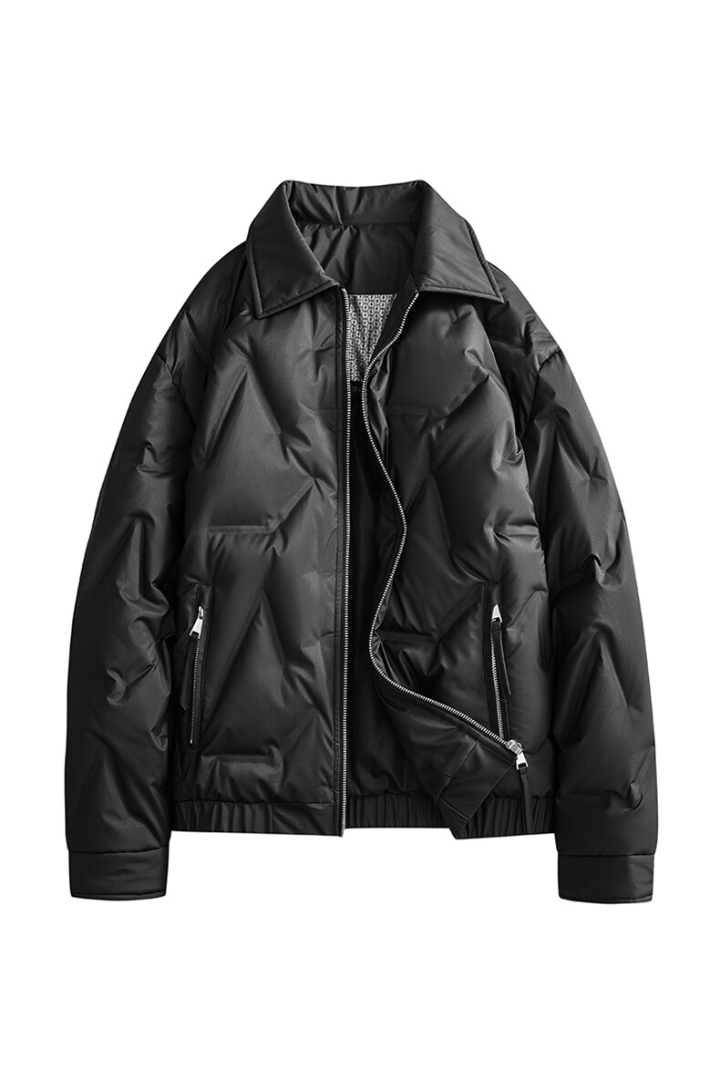平铺3有报告冬季轻薄菱形格羽绒服潮外套新标90绒YR25335,男装羽绒服,星座301B-2（原A443-1）