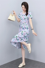 年夏季新款碎花连衣裙2026年夏季，女装连衣裙，倪叶myz