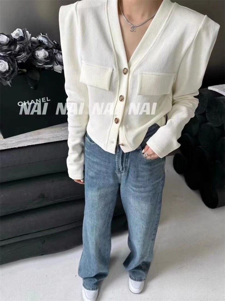 现货，V领开衫，其它，淳沐