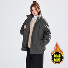 现货美式高街休闲棉衣夹克三防立领纯色户外工装加厚棉服外套，男装夹克，电商A486