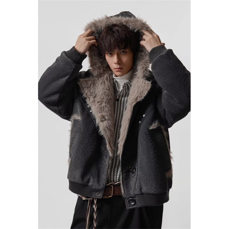 1506A/GS50300/P141复古做旧座山雕加厚棉服1,男装棉衣,星座1506A