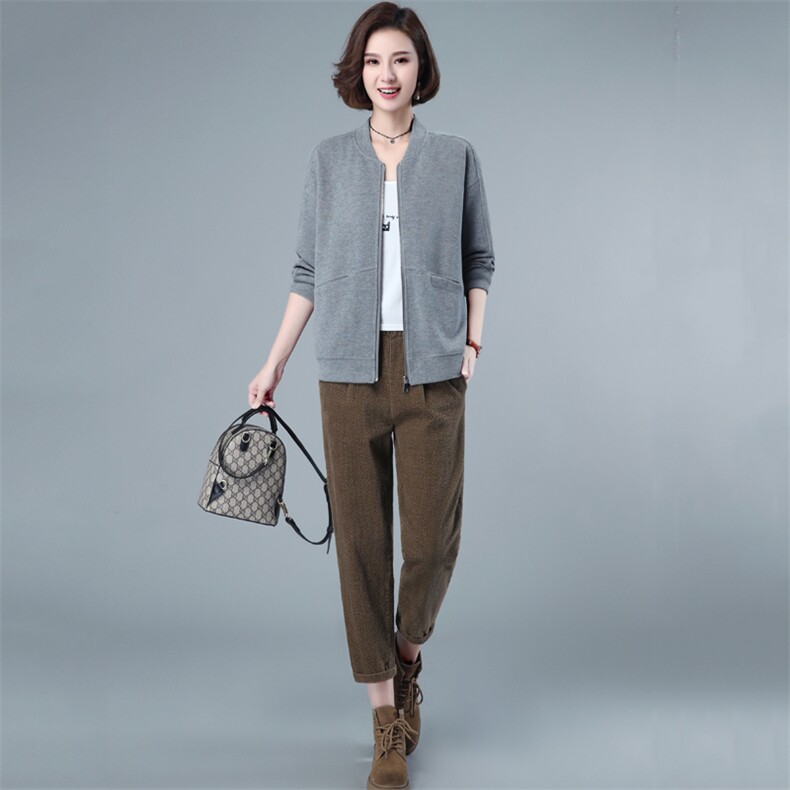 2021年春季新款潮韩版宽松显瘦百搭套装女休闲两件套装裤子洋气,女装套装/套裙,简韵佳