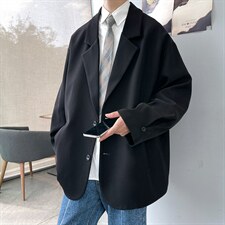 秋季小西装西服外套男ins上衣英伦单西宽松休闲 A071-X06-P85图片