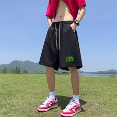 三条杠直播抖音得物品质运动男中裤五分休闲短裤K307P30控48，男装牛仔裤，电商C408(原B339-1)