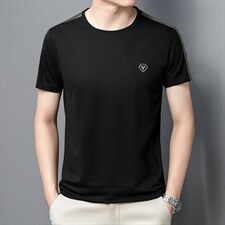 短袖t恤男2023新款夏季圆领潮流男装时尚休闲宽松半袖上衣，男装T恤，电商B212（原钱塘6029）