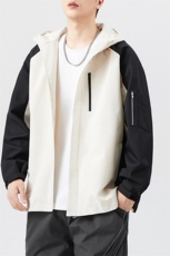 秋季宽松夹克男撞色冲锋衣外套DSA157B-JK7839-P70，男装夹克，电商A157B