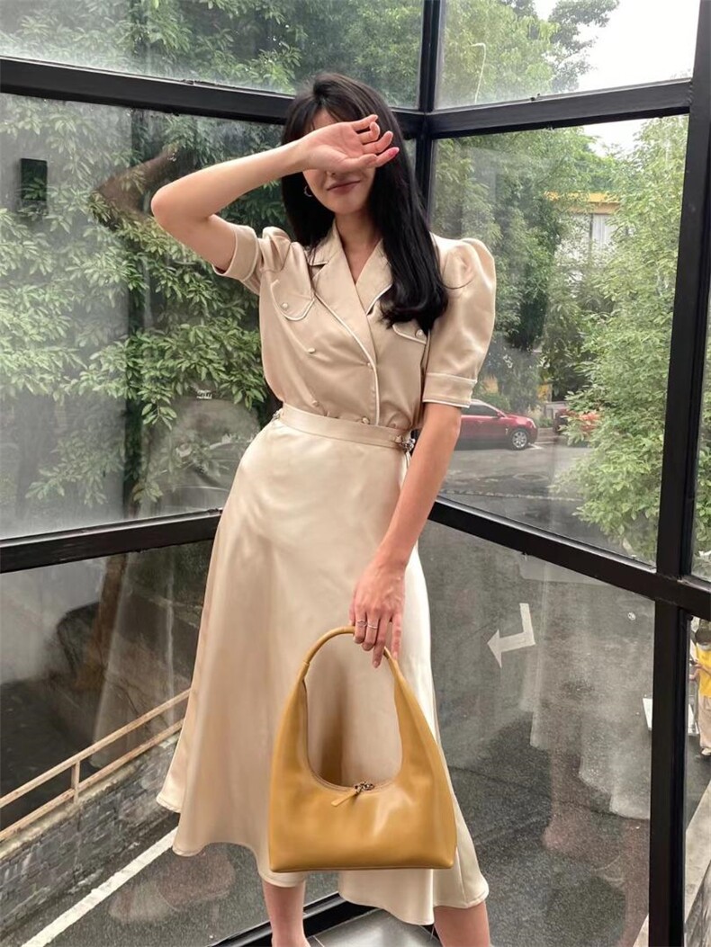 醋酸裙＋小香套装，女装职业装，GN