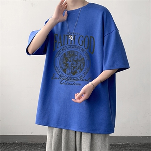 230g重磅纯棉短袖t恤男大码半袖半截袖 DX17388-P20图片