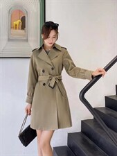 [现货]秋季休闲风衣，女装风衣，德尔菲娜