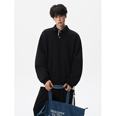 5XL-M潮流高级感披肩撞色拼接翻领百搭卫衣宽松弯刀长裤TZ113P118，男装休闲套装，电商D206-1