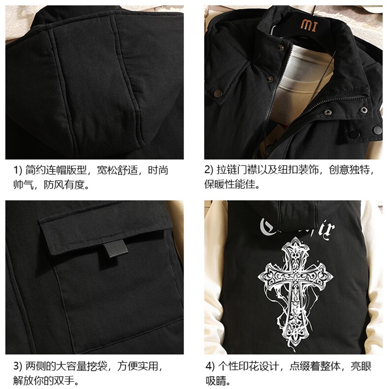 棉马甲男士大码加厚棉背心男坎肩男砖墙MJ47268-P80,男装背心/马甲,电商A040A