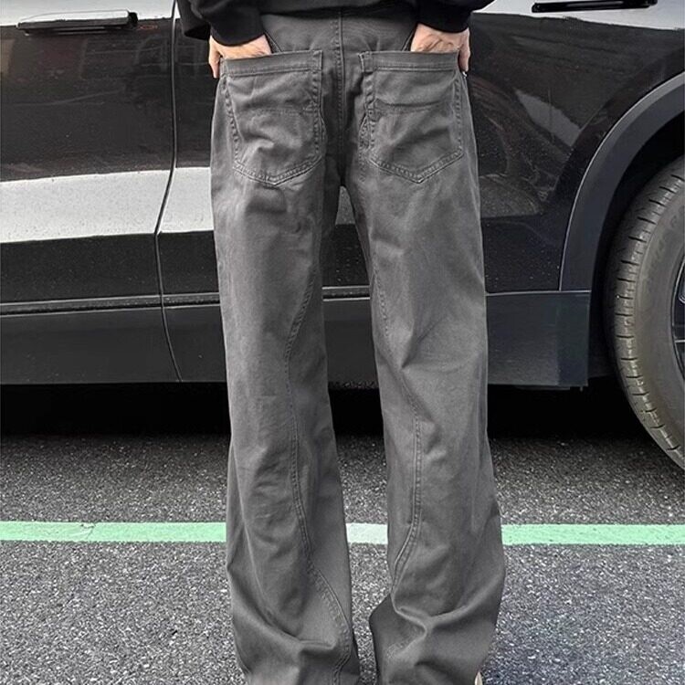 2025美式复古直筒工装休闲裤男女潮流ins宽松百搭长裤G375p55,男装休闲裤,电商D256-2(原A064-2)