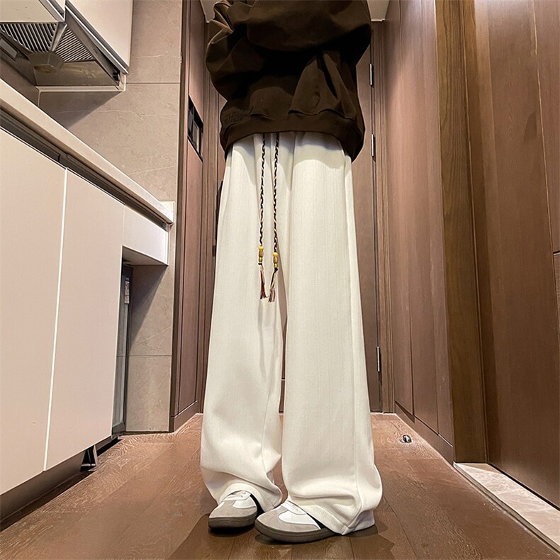 M-8XL秋季麦穗纹休闲裤特大码风裤子直筒卫裤长裤KZ1938/P58，男装休闲裤，电商B238