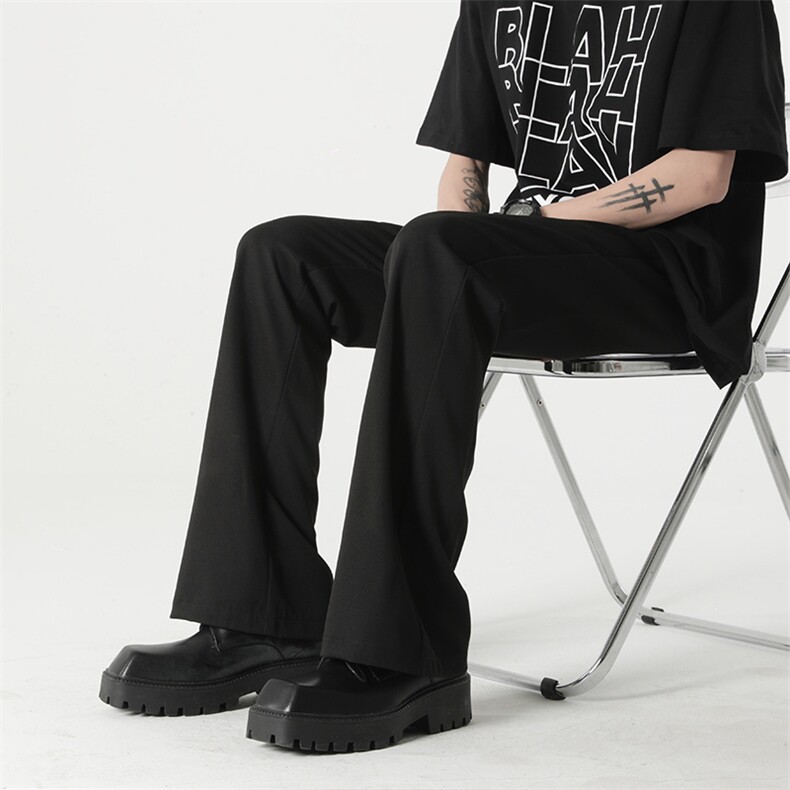 （现货）春夏季vibe高街垂感休闲西裤微喇裤子XZ211-1-K2308-P50,男装西裤,星座211-1