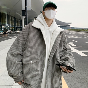 男款冬季羊羔毛加厚加绒冬装棉衣羊羔绒外套 M9818 P120 控158图片