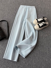 高级感时尚休闲运动服套装女春季新款立领长袖卫衣阔腿长裤两件套，女装套装/套裙，江南