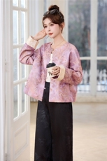 新中式休闲套装女春秋阔腿裤2026新款时尚洋气减龄显瘦遮肉两件套，女装套装/套裙，丽影随形