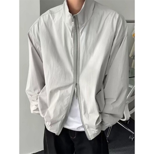 速干冰丝防晒衣男夏季美式立领冲锋衣轻薄透气运动防晒服 JHY216图片