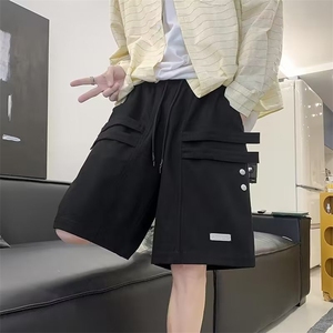 夏季新款美式短裤男潮牌小众宽松大码运动休闲五分裤子DK1080p38图片
