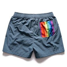 现货三分短裤外穿带内衬100锦纶速干可下水温泉度假休闲家居跑步，男装牛仔裤，电商A105