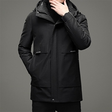 男士新款秋冬季宽松休闲青年保暖连帽男装羽绒服外套JZ2278-P255，男装羽绒服，星座1105-3