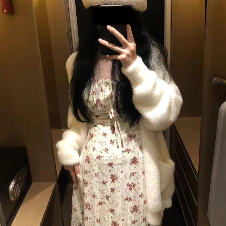 韩系慵懒风毛茸茸奶fufu开衫毛衣冬季加厚保暖宽松软糯针织衫外套,男装针织衫/毛衣,星座1210-1