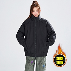 现货美式高街休闲棉衣夹克三防立领纯色户外工装加厚棉服外套，男装夹克，电商A486