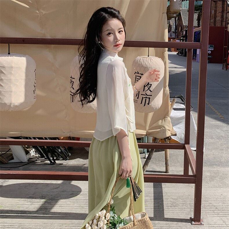 优雅刺绣两件套连衣裙套装时尚显瘦气质女装,女装连衣裙,秀美人生