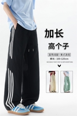 高个子加长男裤子夏季冰丝薄款休闲裤190cm115条纹运动裤KZ048P50，男装休闲裤，电商B312