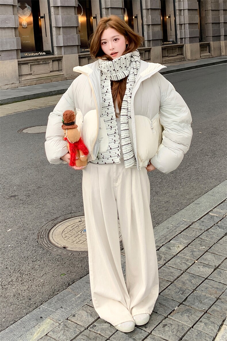 水衣源2768款短款泡芙加厚保暖羽绒服面包服外套女,女装羽绒服,水衣源